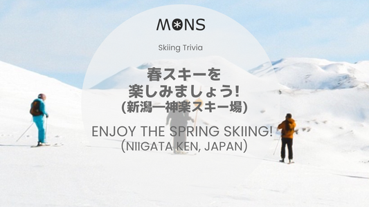 🌼Enjoy the spring skiing!  (🇯🇵Niigata Ken-Kagura Ski Resort)