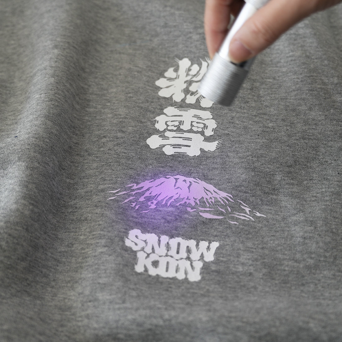 【第二波】10 SNOWKON 粉雪十年 | 粉雪羊蹄山帽T 灰