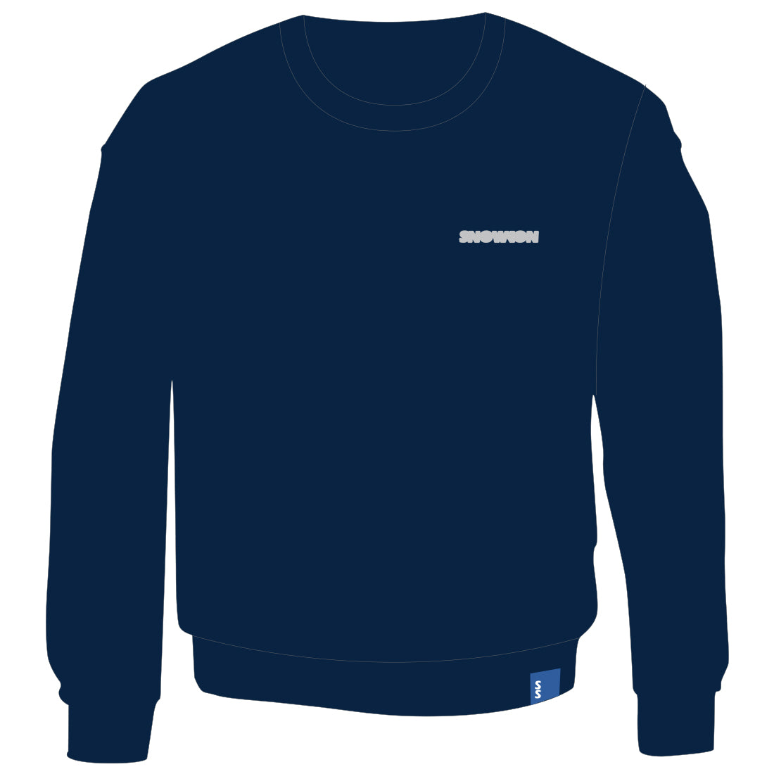 2526_SNOWKON 10th POWDER 10 YEARS Brush Long Tee / Navy