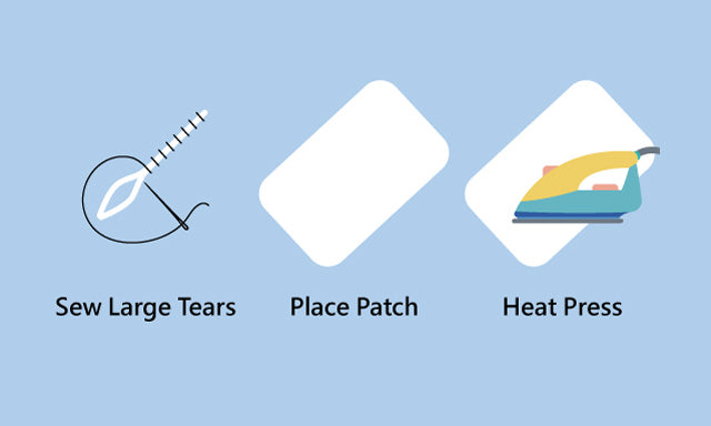 SKI / Snowboard Sleeve Iron On Repair Patch