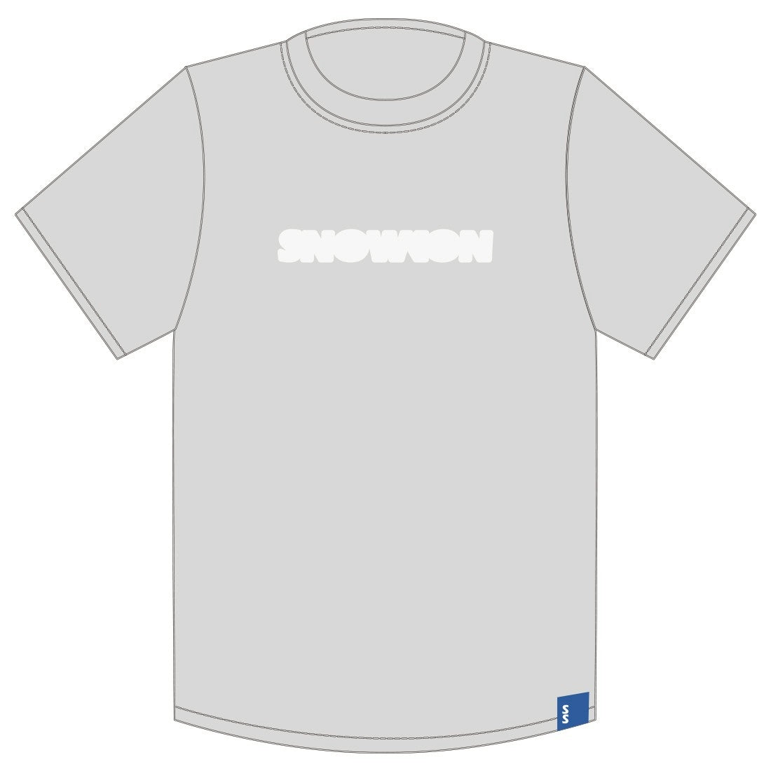 【限量售完為止】2526_SNOWKON 10th LOGO 短T 淺灰 – MONS