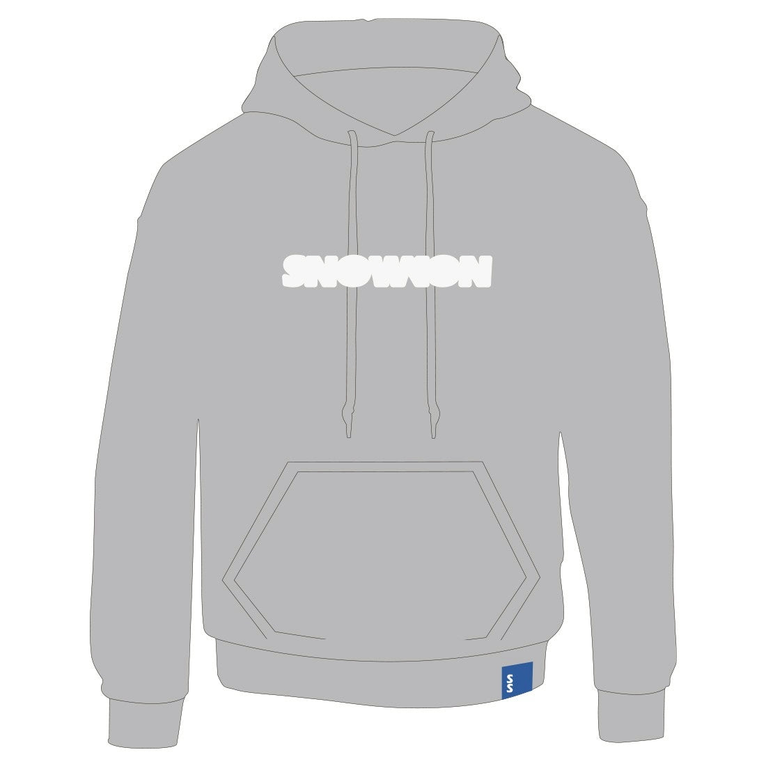 2526_SNOWKON 10th Hooded Sweatshirt/ Grey